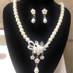 Bridal Natural Pearl Jewelry Set