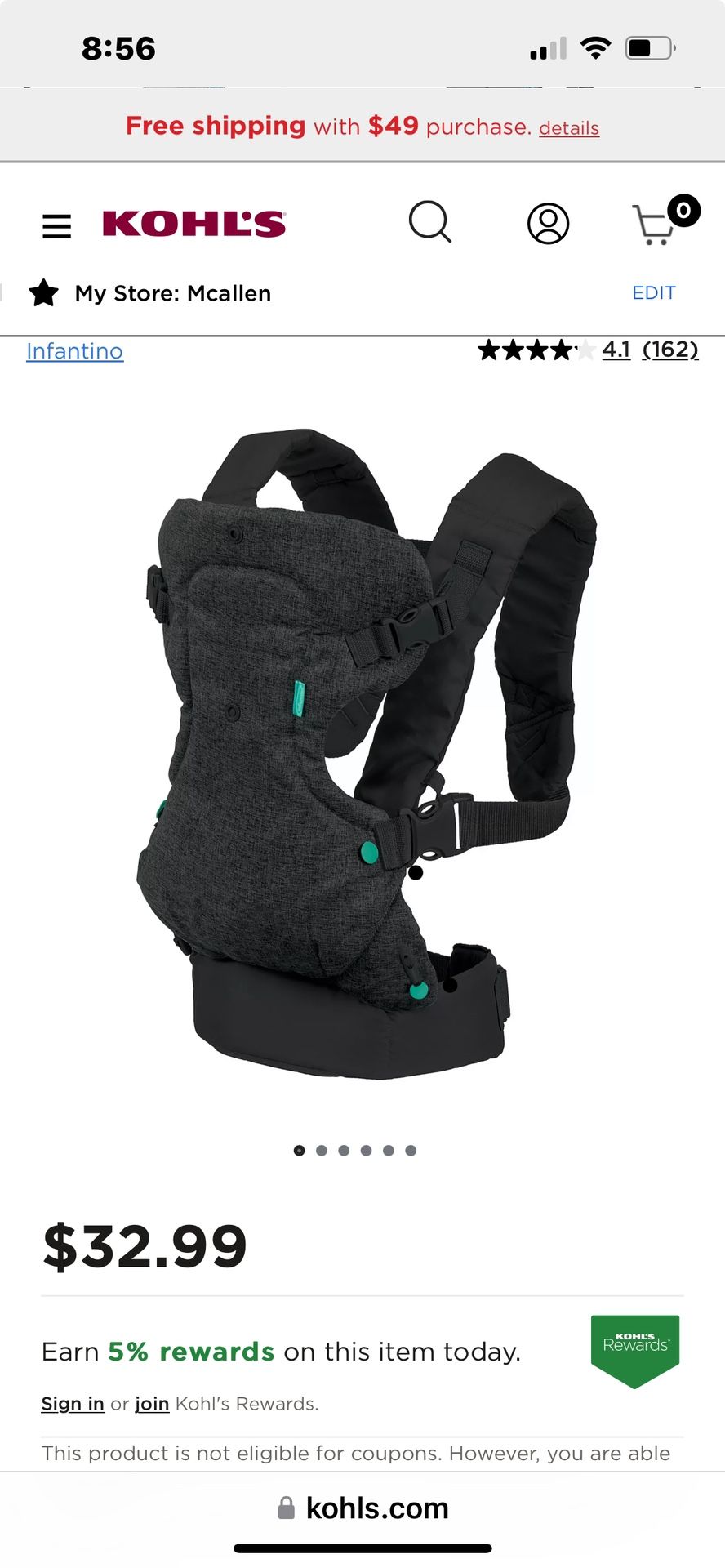 Infantino Flipâ„¢ 4-In-1 Convertible Carrier