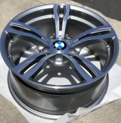 Brand New 19x8.5 +35 Machine Polished Grey BMW Style Wheels 5x120 All 4 Price Firm