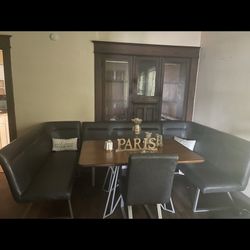  Large Ashley Buffet Style Dining Table