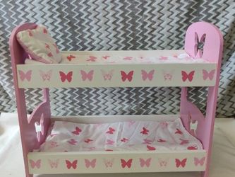 Doll Bed with Bedding for 18" Dolls