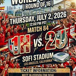 FIFA world cup match 84 knockout round Sofi stadium