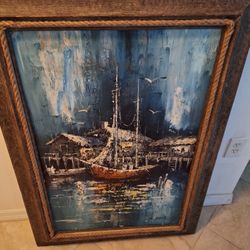 Ghost Boat Painting $89