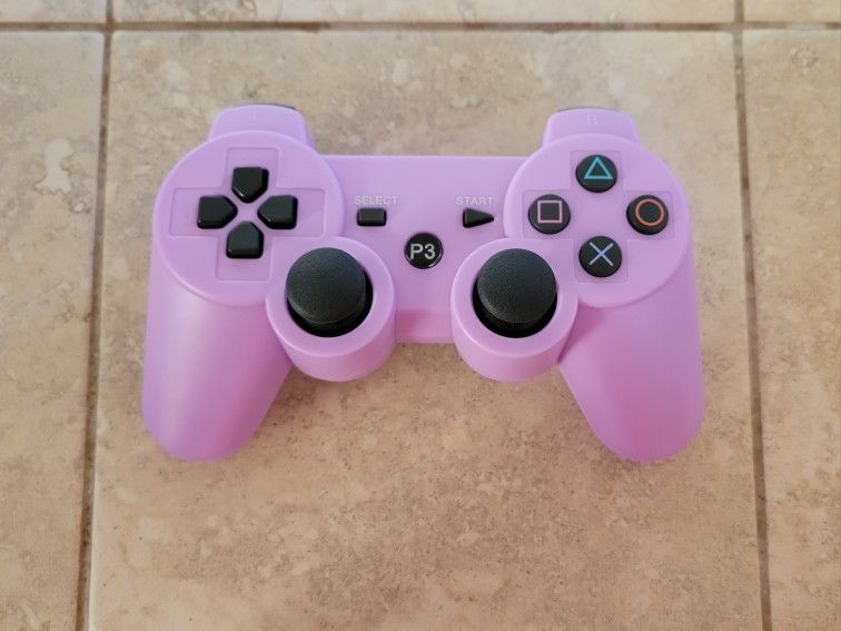 PS3 Controller - Purple - Playstation 3 - Wireless - Bluetooth