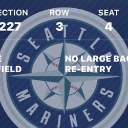 Doubleheader Mariners Tickets for Tomorrow 10/4 vs Tiger