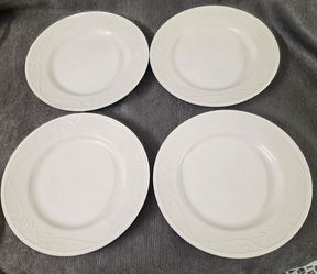 Princess House  Veranda White salad/dessert plate 4 set.