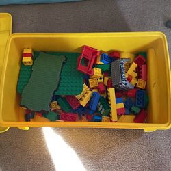 Yellow Lego Box Full Of Legos