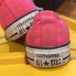 Pink Converse Size W8