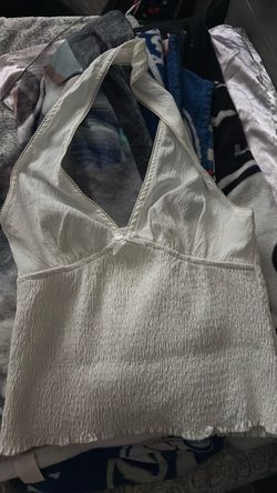 White Halter top