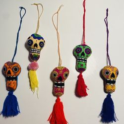 Handmade Stitched Skulls 