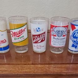 Vintage 70's Beer Glasses