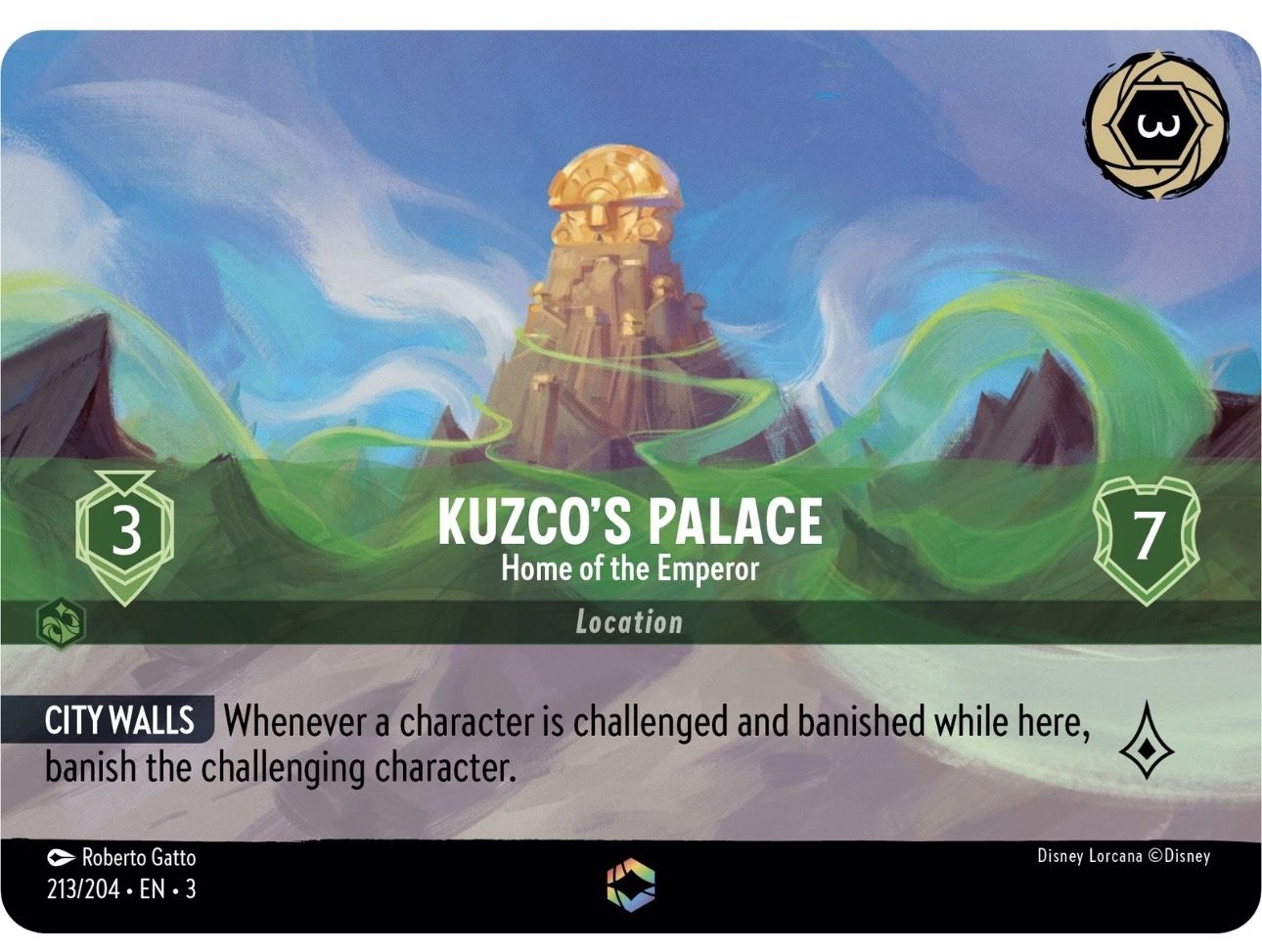 Kuzco's Palace - Home of the Emperor (Enchanted) 213/204 Into the Inklands Holo