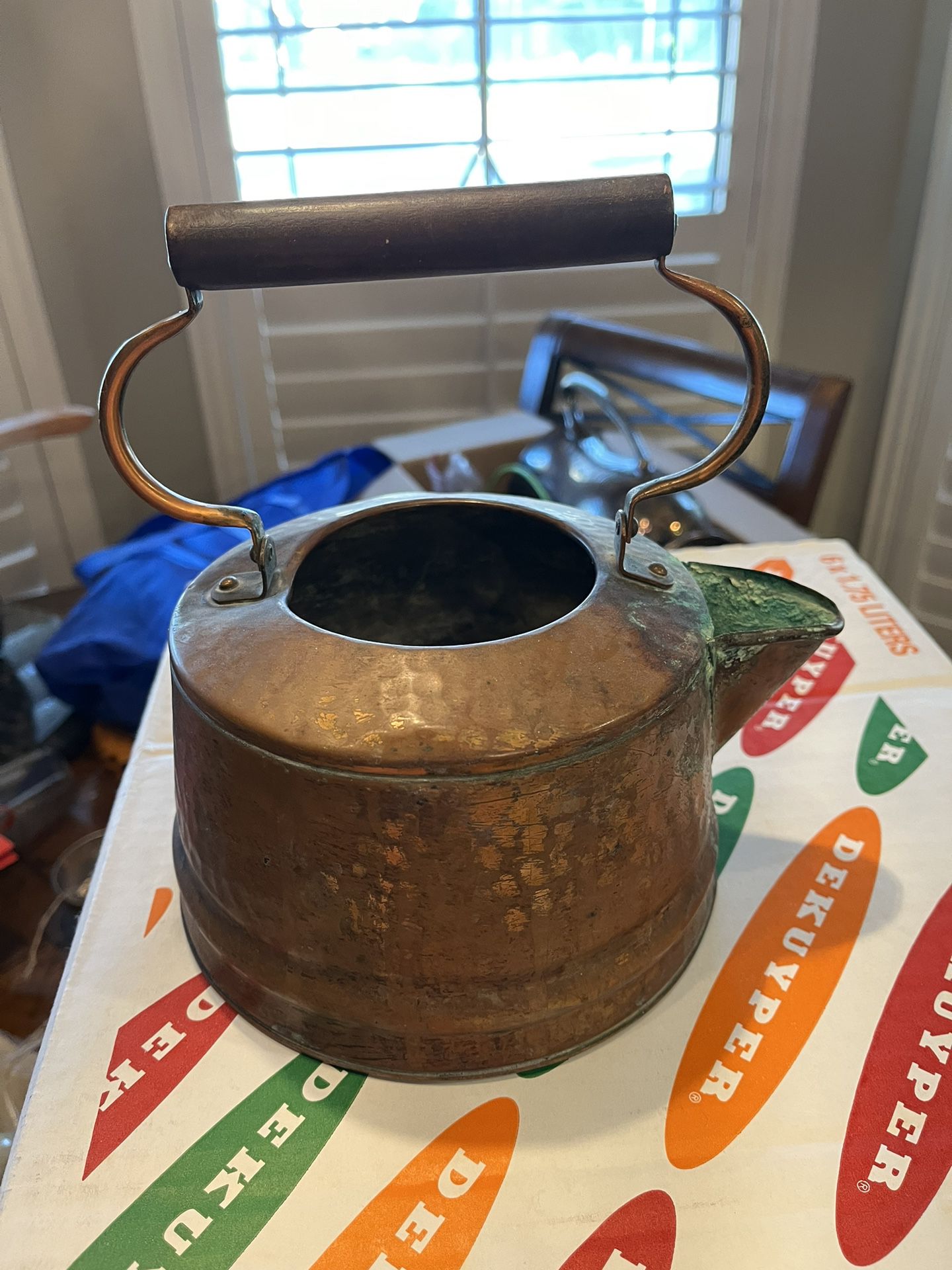 Vintage Antique Copper Tea Pot