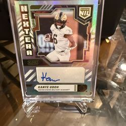 2025 Panini Score Football Kanye Udoh NIL Next Era Auto Army USC Autograph