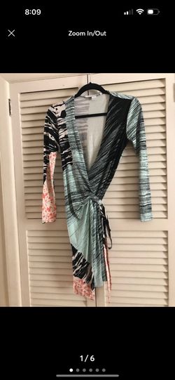 diane von furstenberg wrap midi dress, women’s size 4