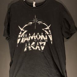 Vintage Diamond Head Band Tee Shirt Mens XL