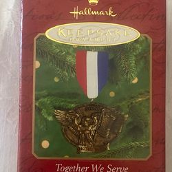2000 Hallmark Keepsake Ornament - Together We Serve (Patriotic Eagle)