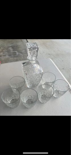 Glass Bottle & Glass cups