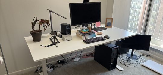 Ikea TROTTEN Desk Standing, white