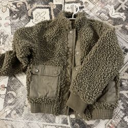 Girls Sherpa Jacket, Size 6