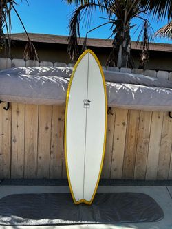 6’4” FCD Fark quad fin surfboard