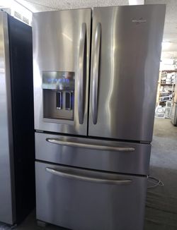 Whirlpool French Door Stainless Steel Refrigerator Fridge
