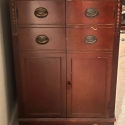 Antique Album Cabinet