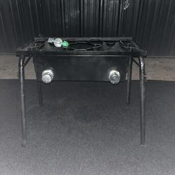 Double-Burner Propane Outdoor Stove