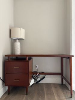 Midcentury Modern Walnut Wash Desk
