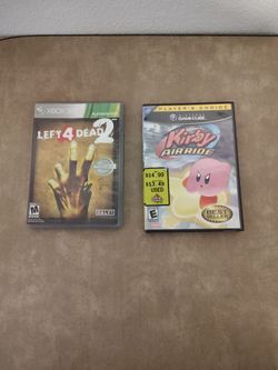 Nintendo GameCube Kirby Airride  and Xbox 360 Left 4 Dead 2