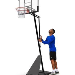 3.2-10ft Acrylic Portable Basketball Hoop