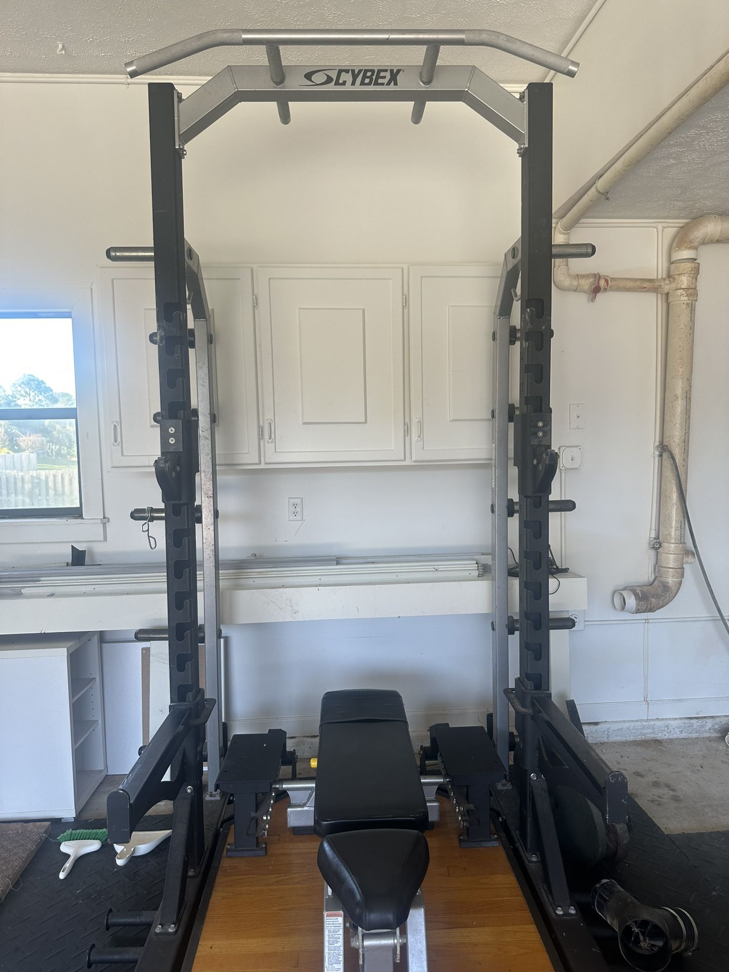 Cybex Squat And Bench And Deadlift Platform And Rack And Bench