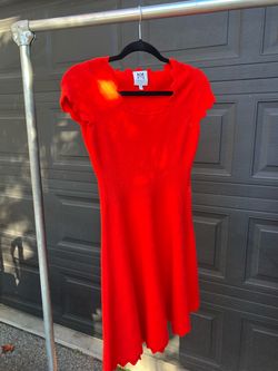 Milly Red Knit Mini Dress