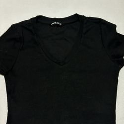 SHEIN black v- neck top