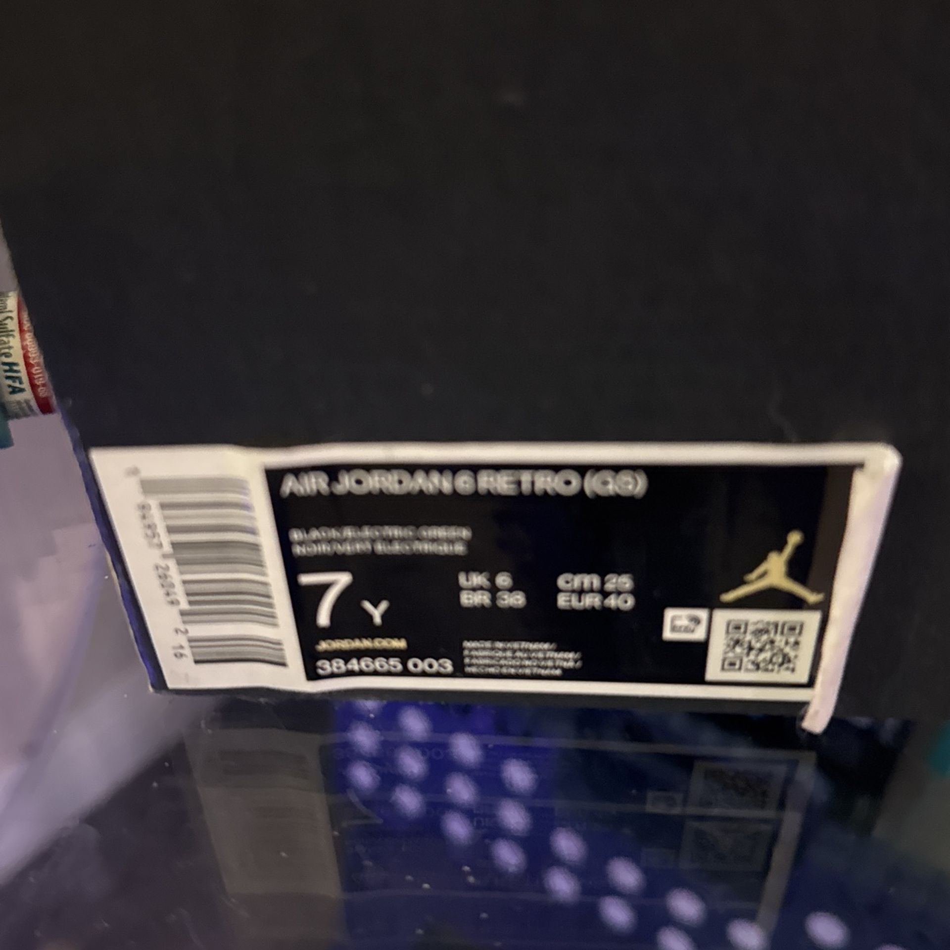 Jordan 6 Size 7y