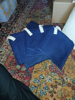 Heirloomed Dark Denim Napkins Set Of 16