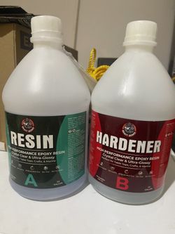 Epoxy Resin 1 gallon kit, 2 part A & B, clear coating casting, 1:1 easy mixing