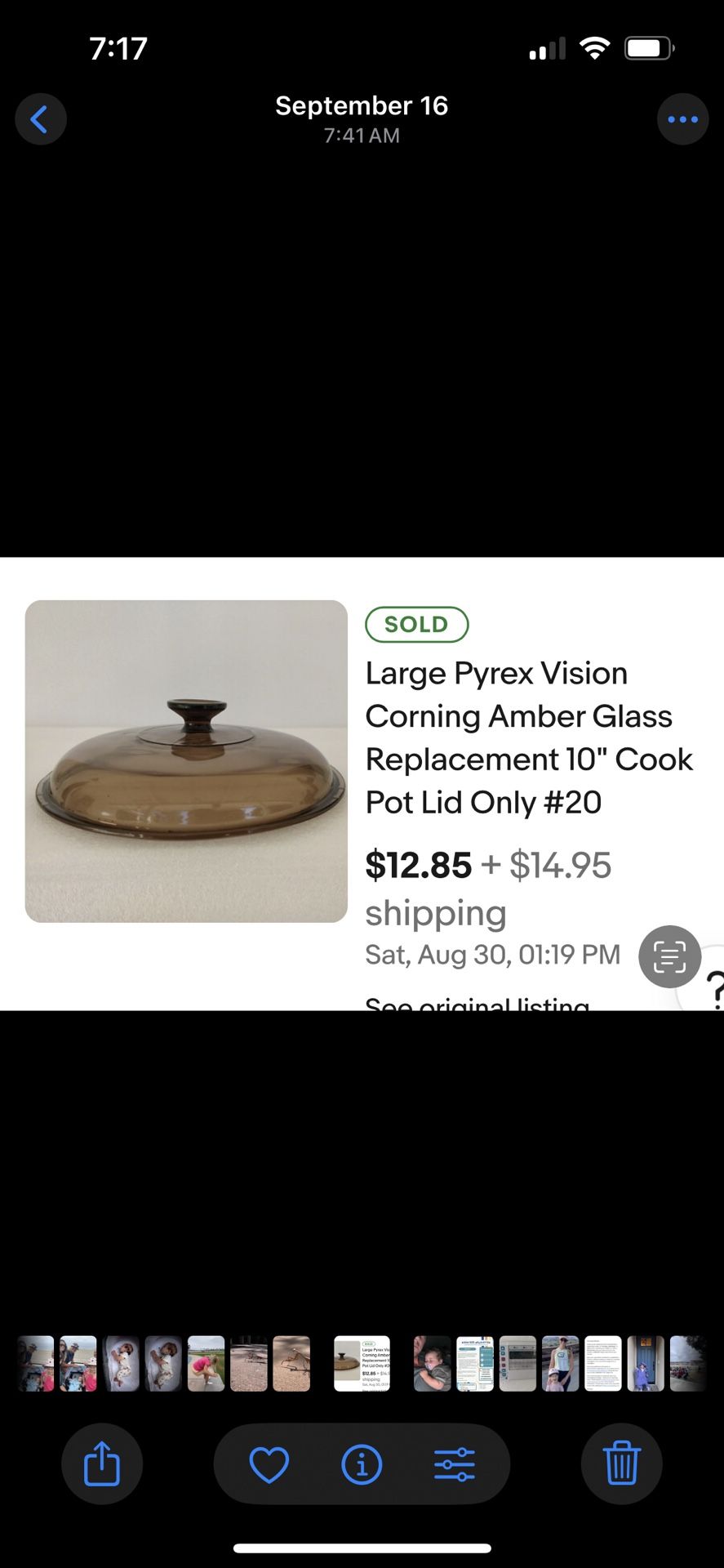 Pyrex Lid 10”