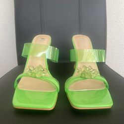 Mixx Shuz | Green Gem Heels