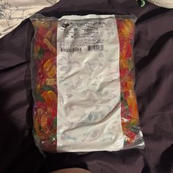5 Lb Bag Of Assorted Fruit Gummy Worms 