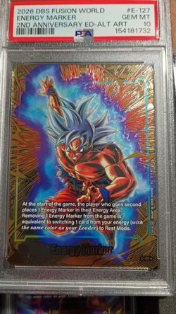 Dragonball Z Gold foil rare promo PSA 10 1 OF 2 POP.