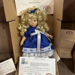 SET OF 11 (FEB-DEC) The Little Jewel Collection Porcelain Doll September -Worlds Gallery Doll.  