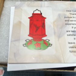 Humming Bird Glass Feeder Brand New