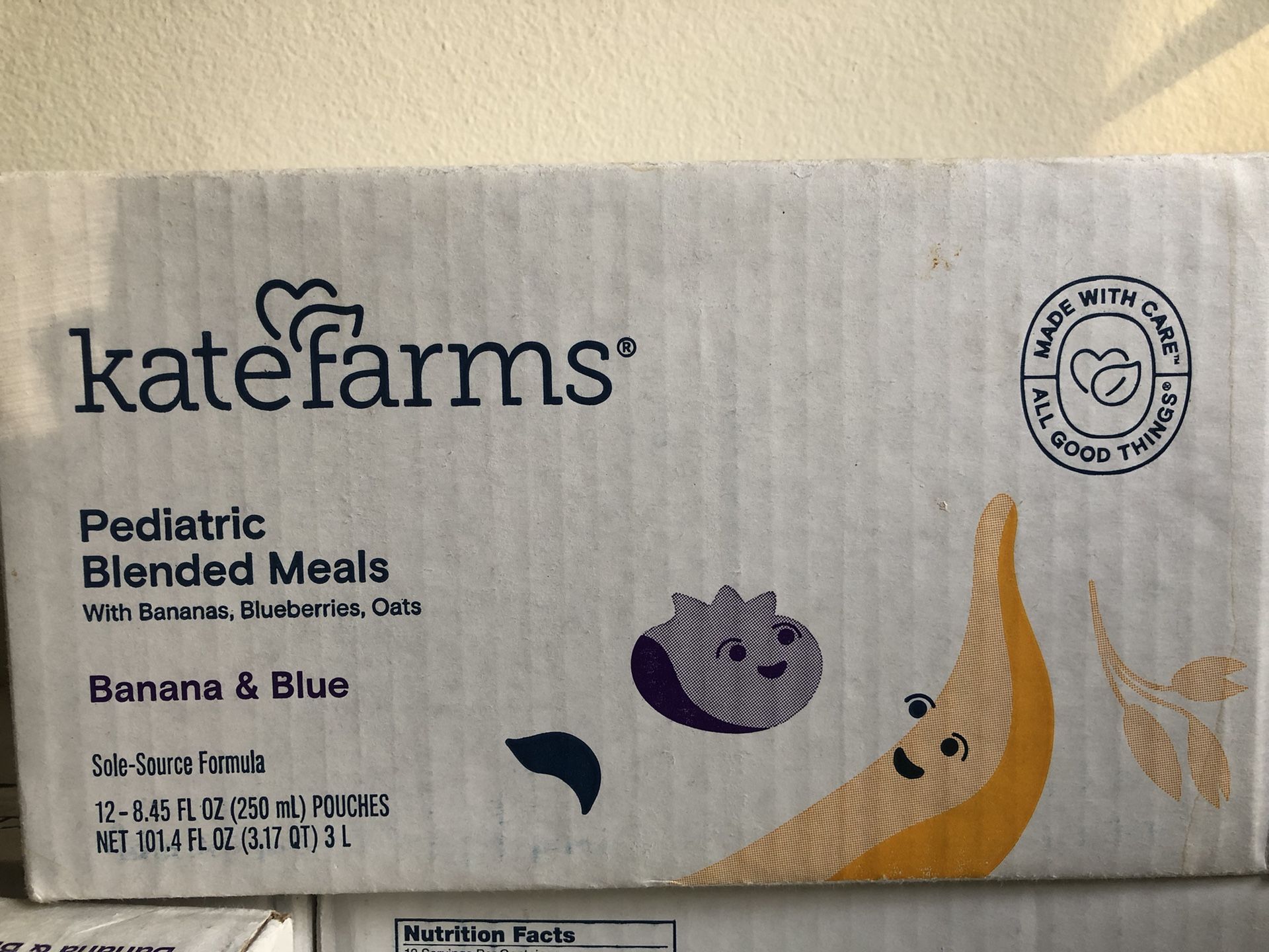 FREE Kate Farms Pediatric Blended Meals Banana And Blueberries Flavor 