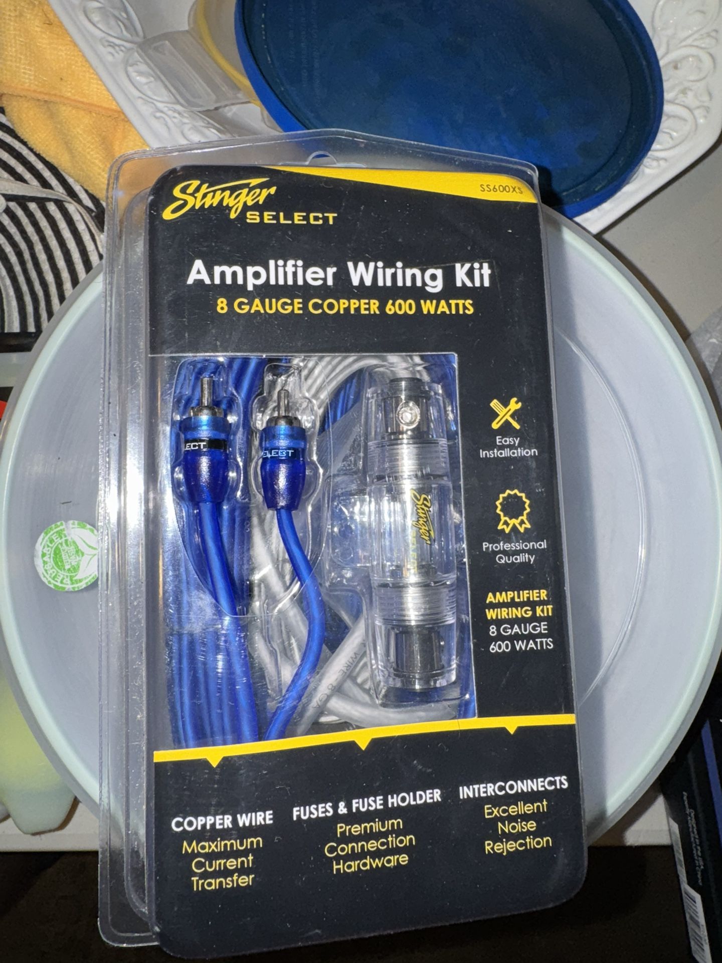 Stinger Select Amplifier Wiring Kit (SS600XS, 8 Gauge Copper 600 Watts)