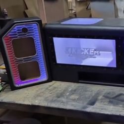 NEW CUSTOM BOX RGB LIGHTS SUBWOOFERS KICKER L7 Speaker Boxes Midrange Speakers 
