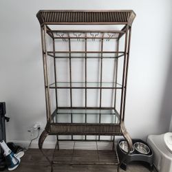 Metal & Glass Bakers Rack / Display Shelf