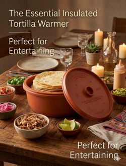 Made in U.S.A: Tortilla Warmer/Container: Food container: Pancake holder (BPA free)