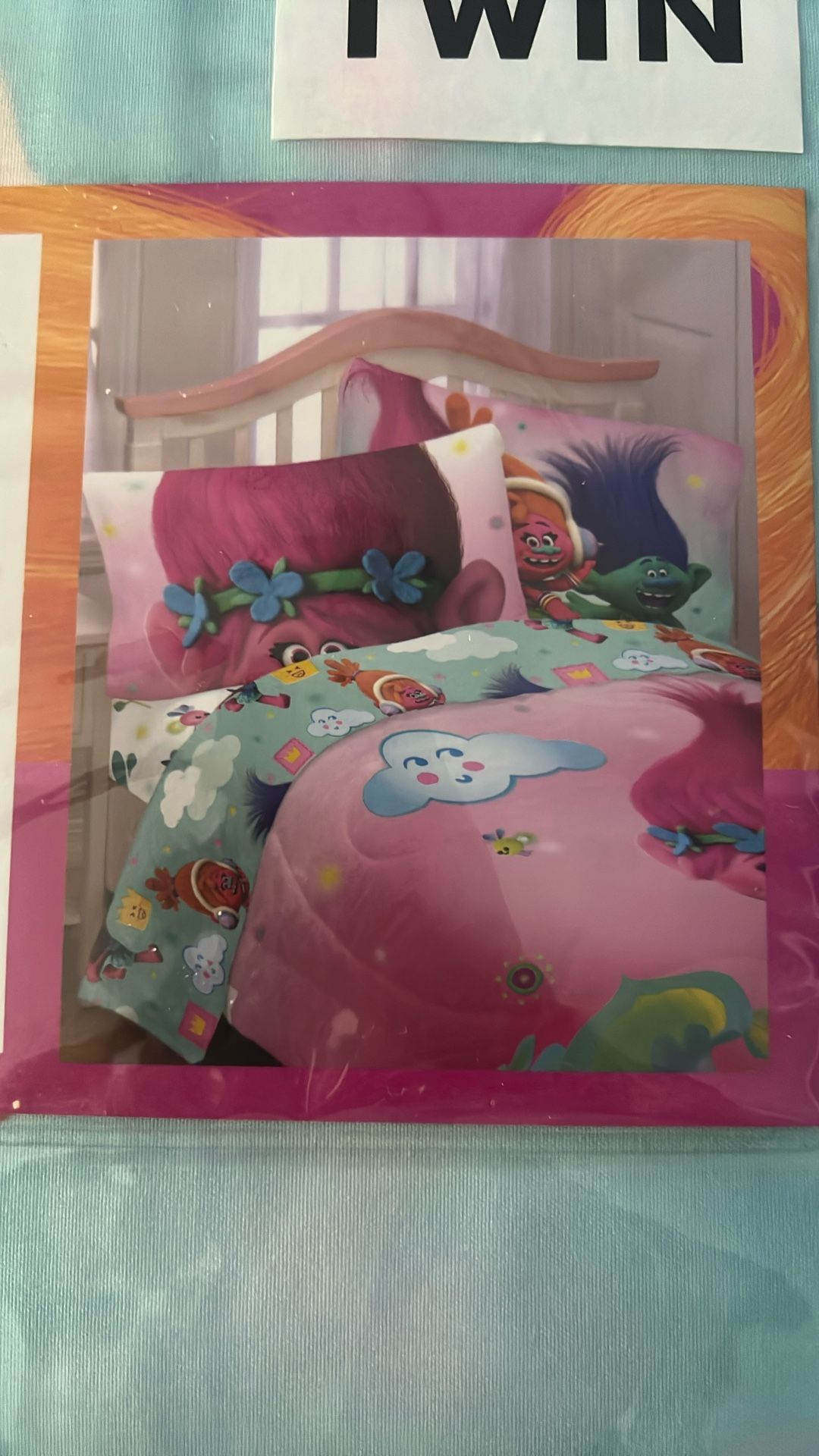 Trolls Twin Sheet Set For Kids