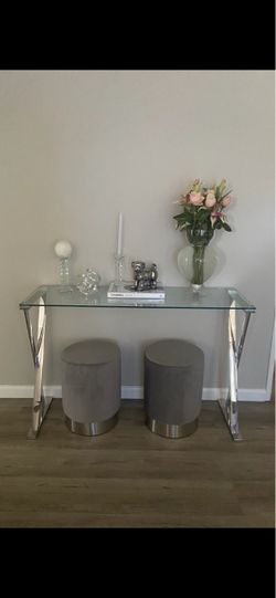 Glass Console Table